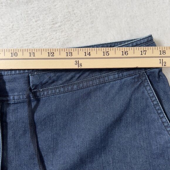 Talbots Denim Capris Jeans Women's Size 14 Blue Stretch Drawcord Waist - Picture 10 of 13
